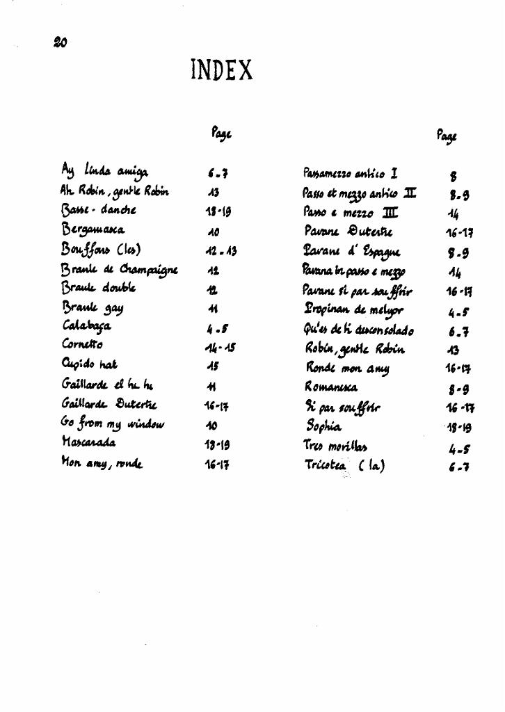 vol_03_index.jpg - Volume 3 : Trente pièces de la renaissance pour un instrument mélodique et luth 6 chœurs