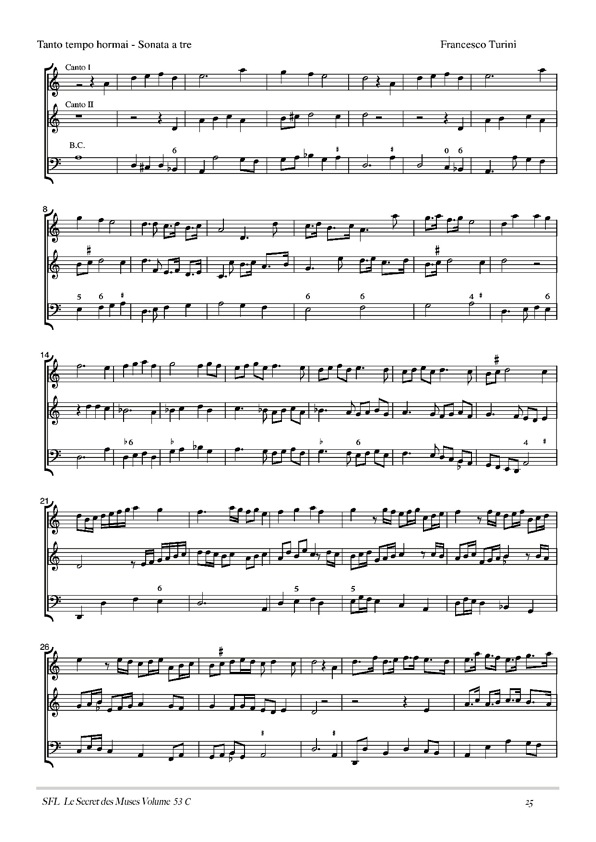 vol_53_c_extrait_2.jpg -  53 C : 9 pièces d’ensemble, duos de luths, fantaisies à 3 ou 4, sonates à 2 dessus et basse continue (clé de fa et tablature), Du Caurroy, Turini, Marini, Selma, Woltman. Sélection et transcription de Pascale Boquet & J.Charles Lefebvre