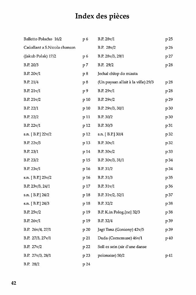 vol_62_index.jpg - Volume 62 : 50 pièces de la Tablature de Gdańsk (c.1620)