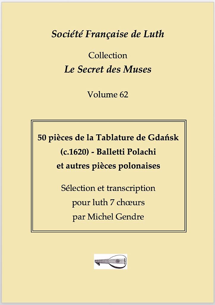 vol_62_couv.jpeg - Volume 62 : 50 pièces de la Tablature de Gdańsk (c.1620)