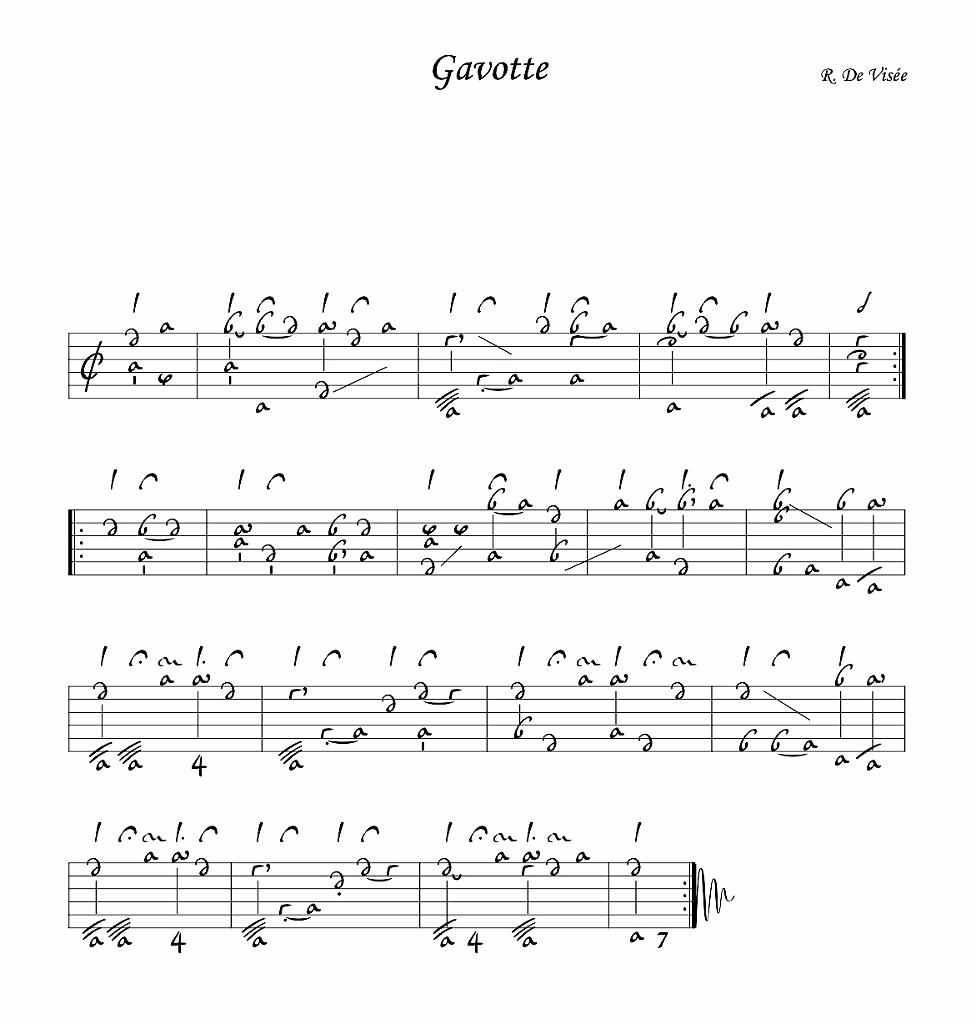 vol_72_extrait1.jpg - Le théorbe du Roi - Manuscrit autographe de Robert de Visée147 pièces de De Visée, Lully, Couperin, Marais, Campra, Rousseau...Éditées par Massimo Moscardo